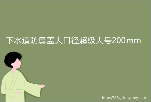 下水道防臭盖大口径超级大号200mm